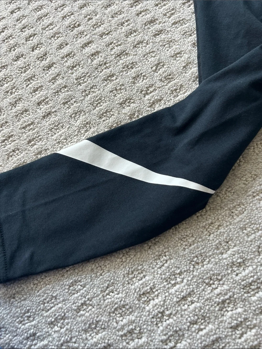 Nike Black Kids Leggings with White Swoosh